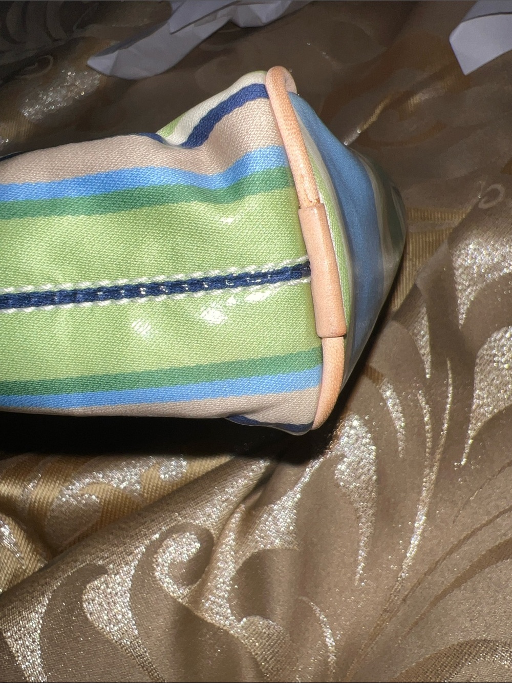 VTG Coach Hampton Watercolor Stripe iPad Tablet Case Tech Sleeve 5026 - Picture 14 of 15